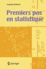 Image for Premiers Pas en Statistique