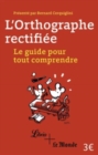 Image for L&#39;orthographe rectifiee