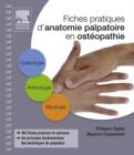 Image for Fiches pratiques d&#39;anatomie palpatoire en osteopathie