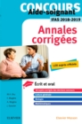 Image for Concours Aide-soignant - Annales corrigees - IFAS 2018/2019: Ecrit et Oral