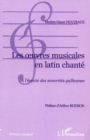 Image for Oeuvres musicales en latin chante a l&#39;ec.