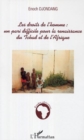 Image for Les droits de l&#39;homme: un pari difficile pour la renaissance du Tchad et de l&#39;Afrique