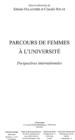 Image for Parcours de femmes a l&#39;universite perspe.