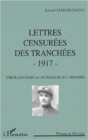 Image for Lettres censurees des tranchees.