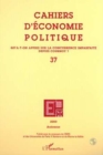 Image for Cahiers d&#39;economie politique no. 37.