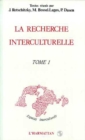 Image for La Recherche Interculturelle: Tome 1