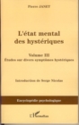 Image for Etat mental des hysteriques L&#39;3.