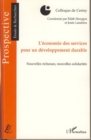 Image for economie des services pour un developpement durable.