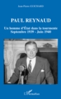 Image for Paul reynaud - un homme d&#39;etat dans la tourmente - septembre.
