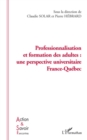 Image for Professionnalisation et formation des ad.