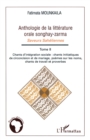 Image for Anthologie de la litterature orale songh.