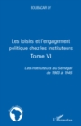 Image for Les loisirs et l&#39;engagement politique chez les instituteurs.