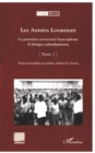 Image for Les annees lovanium (tome 2) - la premiere universite franco.