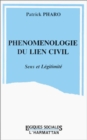 Image for Phenomenologie du lien civil
