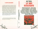 Image for Le defi ecologiste