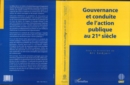 Image for Gouvernance et conduite de l&#39;action publ.
