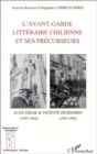 Image for L&#39;avant-Garde Litteraire Chilienne Et Ses Precurseurs: Poetique Et Reception Des Oeuvres De Juan Emar Et V.Huidobro