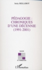 Image for Pedagogie: chroniques d&#39;une decennie (19.