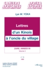Image for Lettres D&#39;un Kinois a L&#39;oncle Du Village