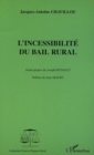 Image for Incessibilite du bail rural.