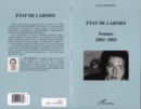Image for Etat de larmes: poemes 2002-2003.