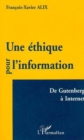 Image for Une ethique pour l&#39;information: de guten.