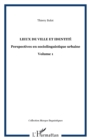 Image for Lieux de ville et identite: Perspectives en sociolinguistique urbaine Volume 1 - Volume 1