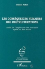Image for Les consequences humaines des restructurations: Audit de l&#39;implication des rescapes apres un plan social