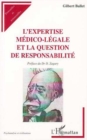 Image for L&#39;EXPERTISE MEDICO-LEGALE ET LA QUESTION DE RESPONSABILITE