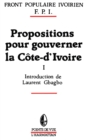 Image for Propositions Pour Gouverner La Cote-d&#39;Ivoire