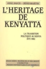 Image for Heritage de kenyatta : la transition pol.