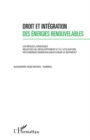 Image for Droit et integration des energies renouvelables - les regles.