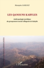 Image for Les qanouns kabyles - anthropologie juri.