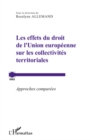Image for Les effets du droit de l&#39;unioneuropeenn.