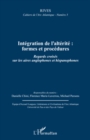 Image for Integration de l&#39;alterite : formes et procedures - regards c.