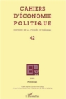 Image for Cahier d&#39;economie politique no. 42.