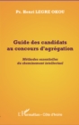 Image for Guide des candidats au concours d&#39;agrega.