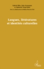 Image for Langues, litteratures et identites culturelles.