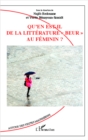 Image for Qu&#39;en est-il de la litterature beur au feminin ?