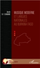 Image for MUSIQUE MODERNE ET LANGUES NATONALES AU BURKINA FASO.