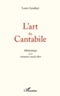 Image for Art du cantabile L&#39;.