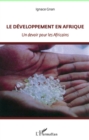 Image for Le Developpement En Afrique - Un Devoir Pour Les Africains