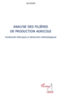 Image for Analyse des filieres de production agricole.