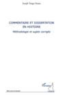 Image for Commentaire et dissertation enhistoire.