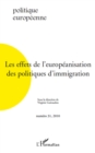 Image for Les Effets De L&#39;europeanisation Des Politiques D&#39;immigration