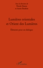 Image for LumiEres Orientales Et Orient Des lumiEres - Elements Pour U