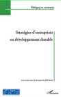 Image for Strategies d&#39;entreprises en developpement durable.