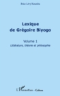 Image for Lexique de gregoire biyogo (volume 1) -.
