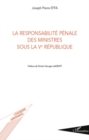 Image for La responsabilite penale des ministres sous la ve republique.