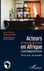 Image for Acteurs et espaces de travail en afrique contemporaine - de.